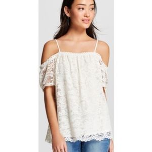 Lace Romance Off the Shoulder Top